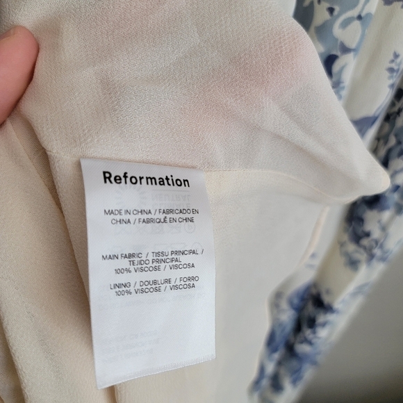 Reformation Jayde Dress in Lupine size 4 NWT - Picture 12 of 14